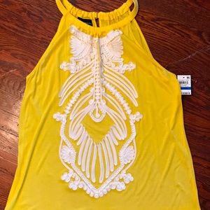 Adorable bright lemon tunic. INC. XL NWT